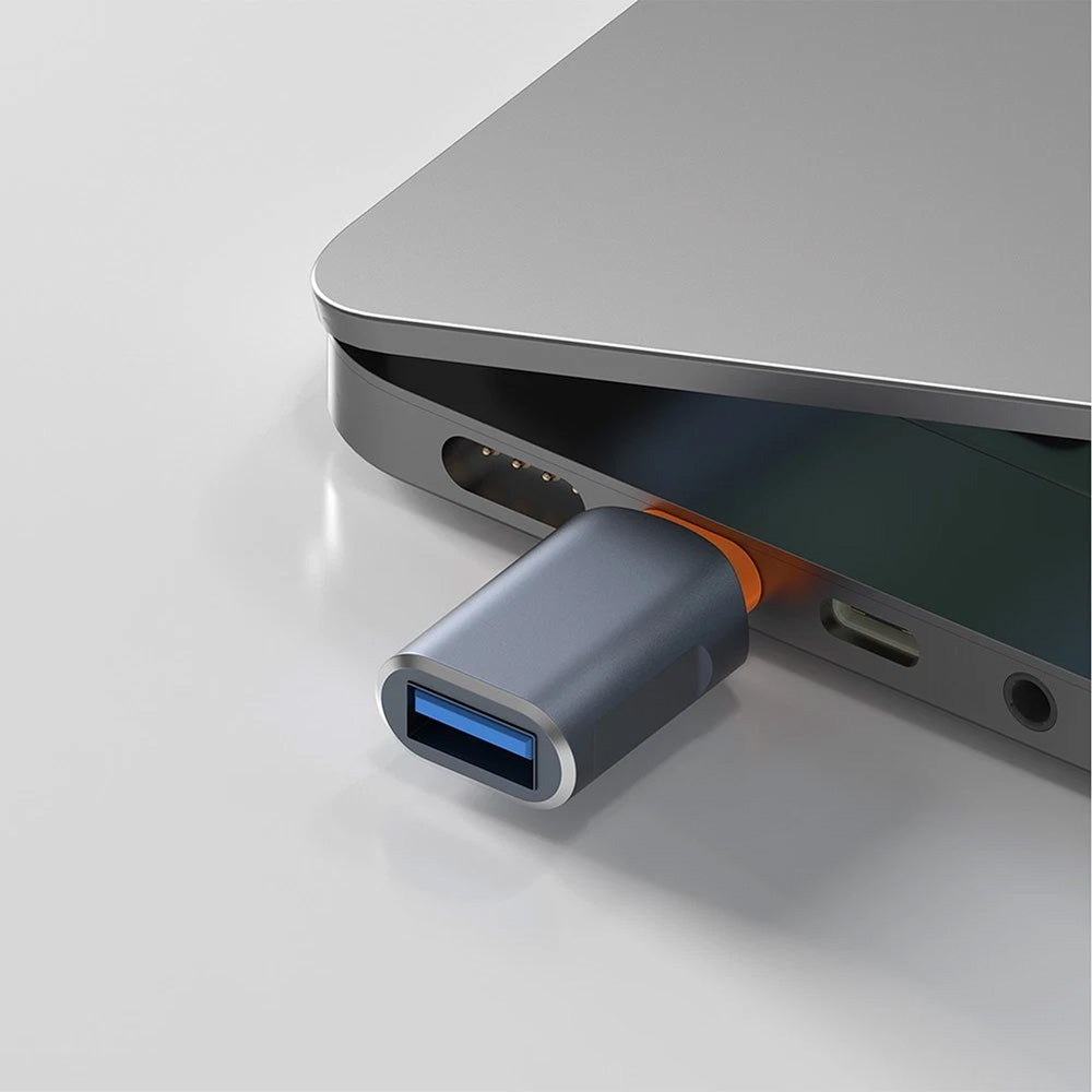 OTG Adapter USB-C - USB-A Techsuit A9 SlateVolt, Grå Orange