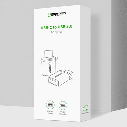 OTG Adapter USB-C - USB-A UGREEN US270 (50283), Grå