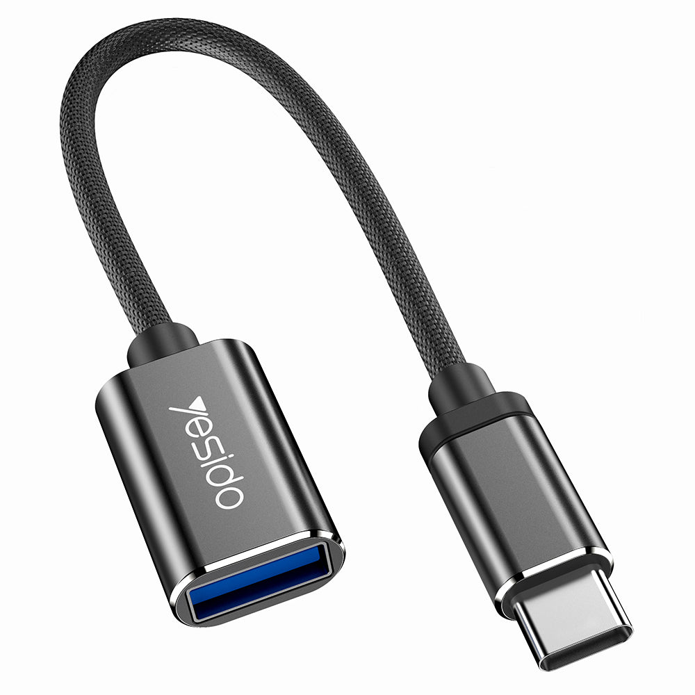 OTG Adapter USB-C - USB-A Yesido GS01, Sort
