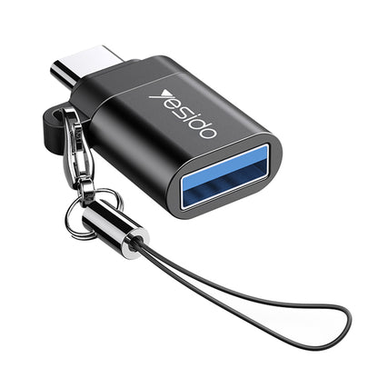 OTG Adapter USB-C - USB-A Yesido GS06, Sort