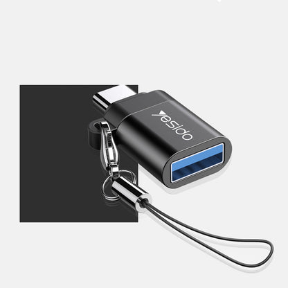 OTG Adapter USB-C - USB-A Yesido GS06, Sort