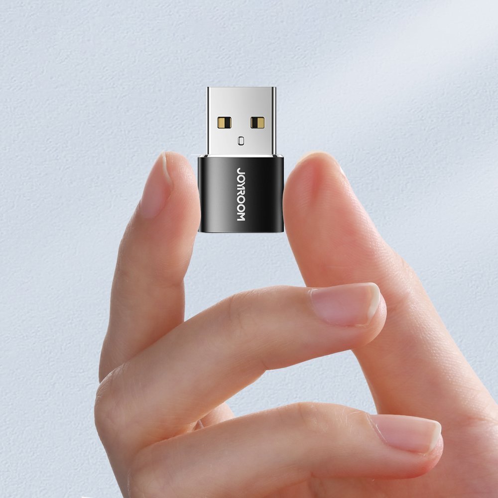 Adapter til data og opladning USB-C - USB-A Joyroom S-H152, sæt med 2 stykker, sort