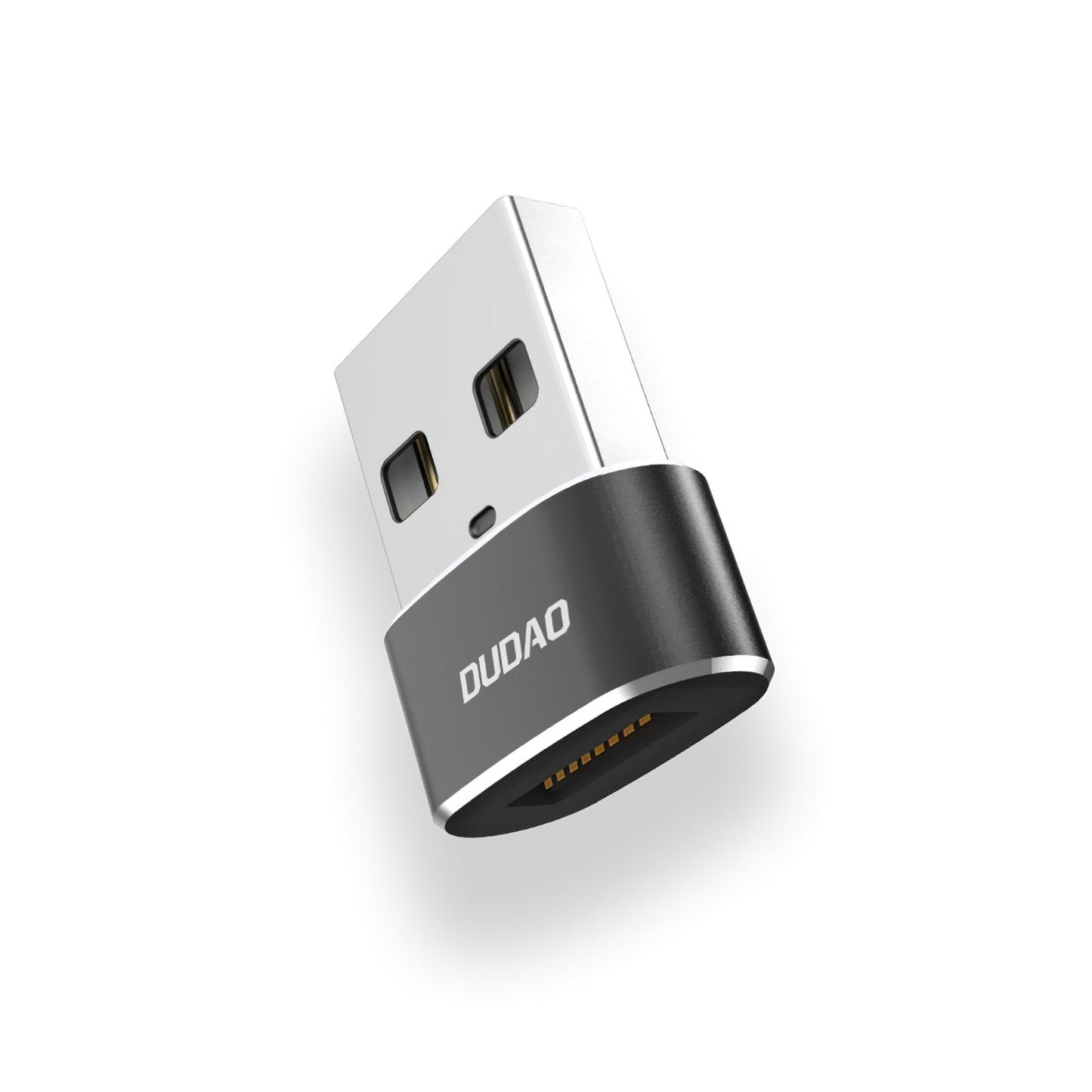 USB-C til USB-A data- og opladningsadapter Dudao L16AC, sort