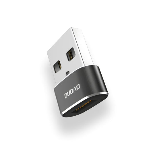 USB-C til USB-A data- og opladningsadapter Dudao L16AC, sort