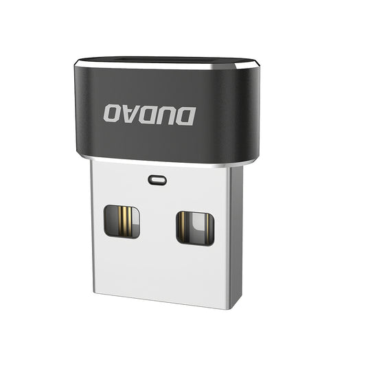 USB-C til USB-A data- og opladningsadapter Dudao L16AC, sort