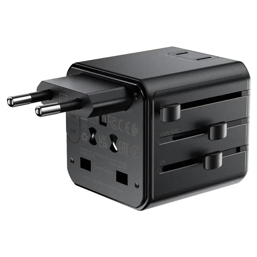 Acefast Z11 Travel Power Adapter, Black
