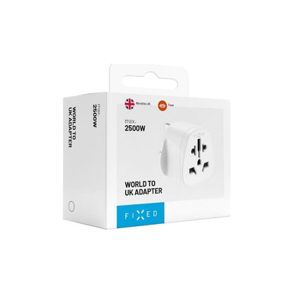 Netværksadapter Fixed EU / US / AUS - UK, Hvid