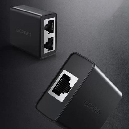 Netværksadapter UGREEN CM210, RJ45 - 2 x RJ45, Sort
