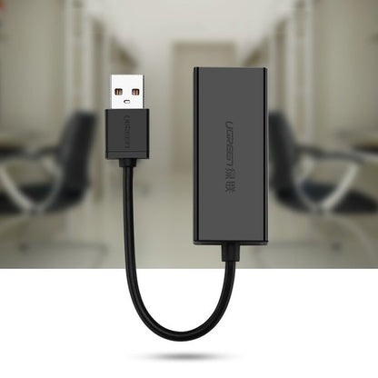 UGREEN CR110 Network Card, RJ45, USB, Black