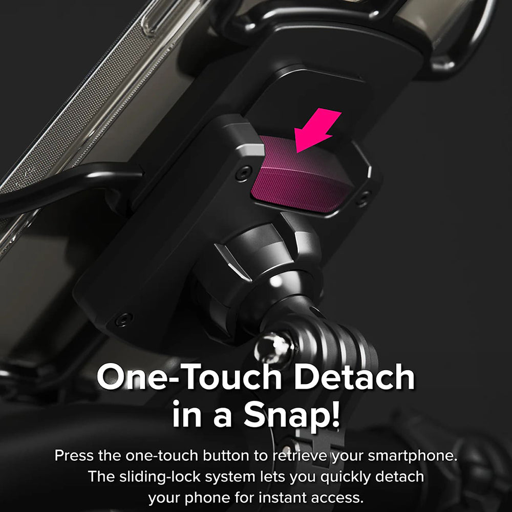 Ringke Quick & Go Telefonadapter til Cykelholder, Sæt med 2 stykker, Sort