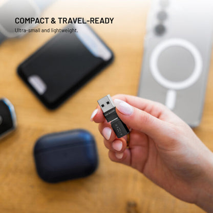 USB Data Lock Adapter Fixed, USB-A / USB-C, 2in1, Sort