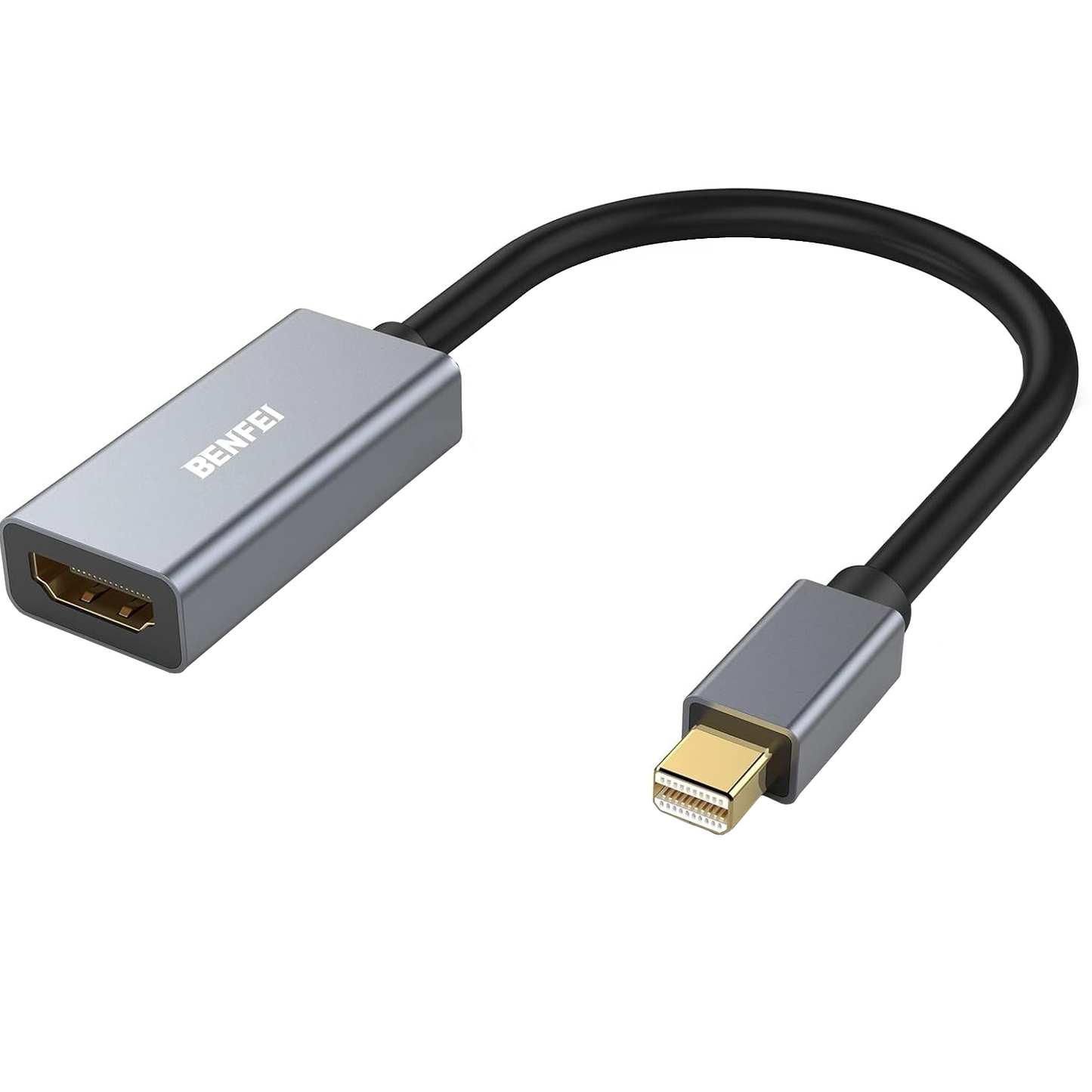 Benfei Videoadapter, MiniDisplayPort - HDMI, Grå