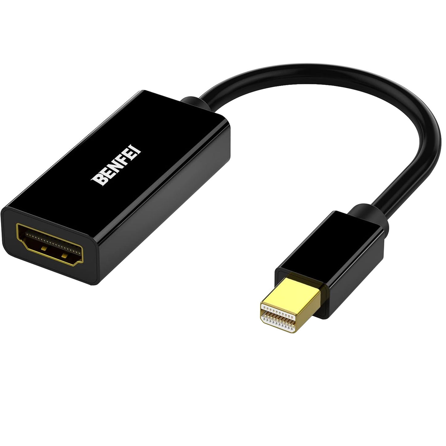 Benfei Videoadapter, MiniDisplayPort - HDMI, Sort