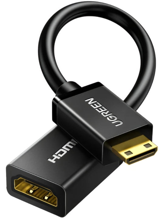 Videoadapter UGREEN 20137, miniHDMI - HDMI, 4K, Sort