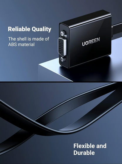 UGREEN CM611 Videoadapter (90813), HDMI - VGA, 1080P, Sort