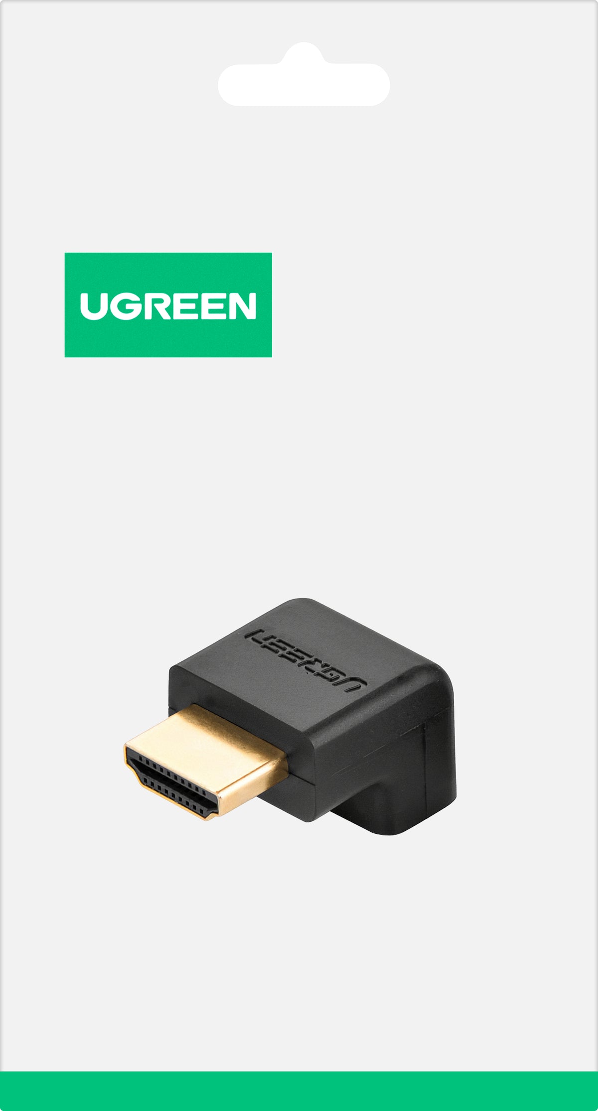 Videoadapter UGREEN HD112 Down Angle, HDMI - HDMI, 4K, Sort