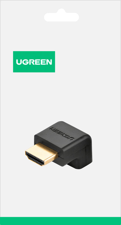 Videoadapter UGREEN HD112 Down Angle, HDMI - HDMI, 4K, Sort