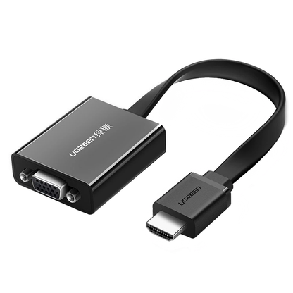 UGREEN MM103 Videoadapter (40248), HDMI - VGA, 1080P, Sort
