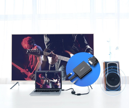 UGREEN MM103 Videoadapter (40248), HDMI - VGA, 1080P, Sort