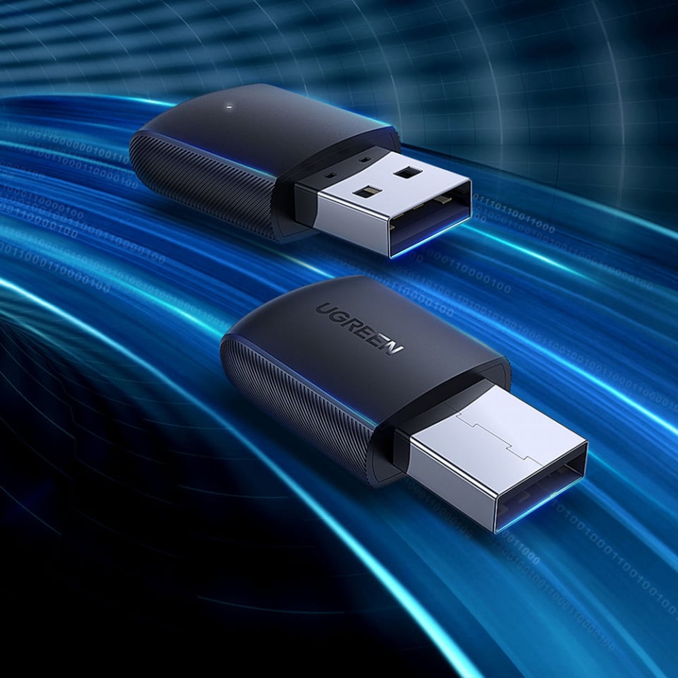 Trådløs adapter UGREEN CM448, Dual Band, Sort