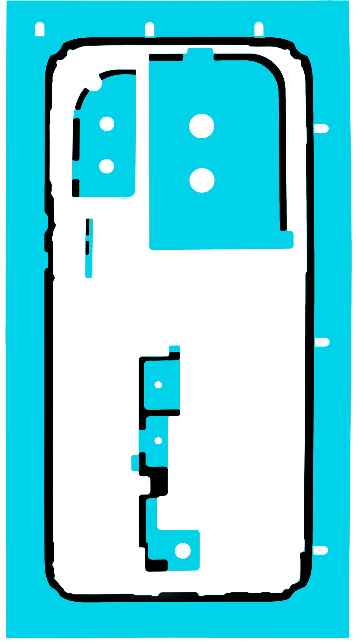 Klæbemiddel til batteridæksel Huawei Pura 80 Pro / Pura 80 Ultra, Service Pack 51630MRC