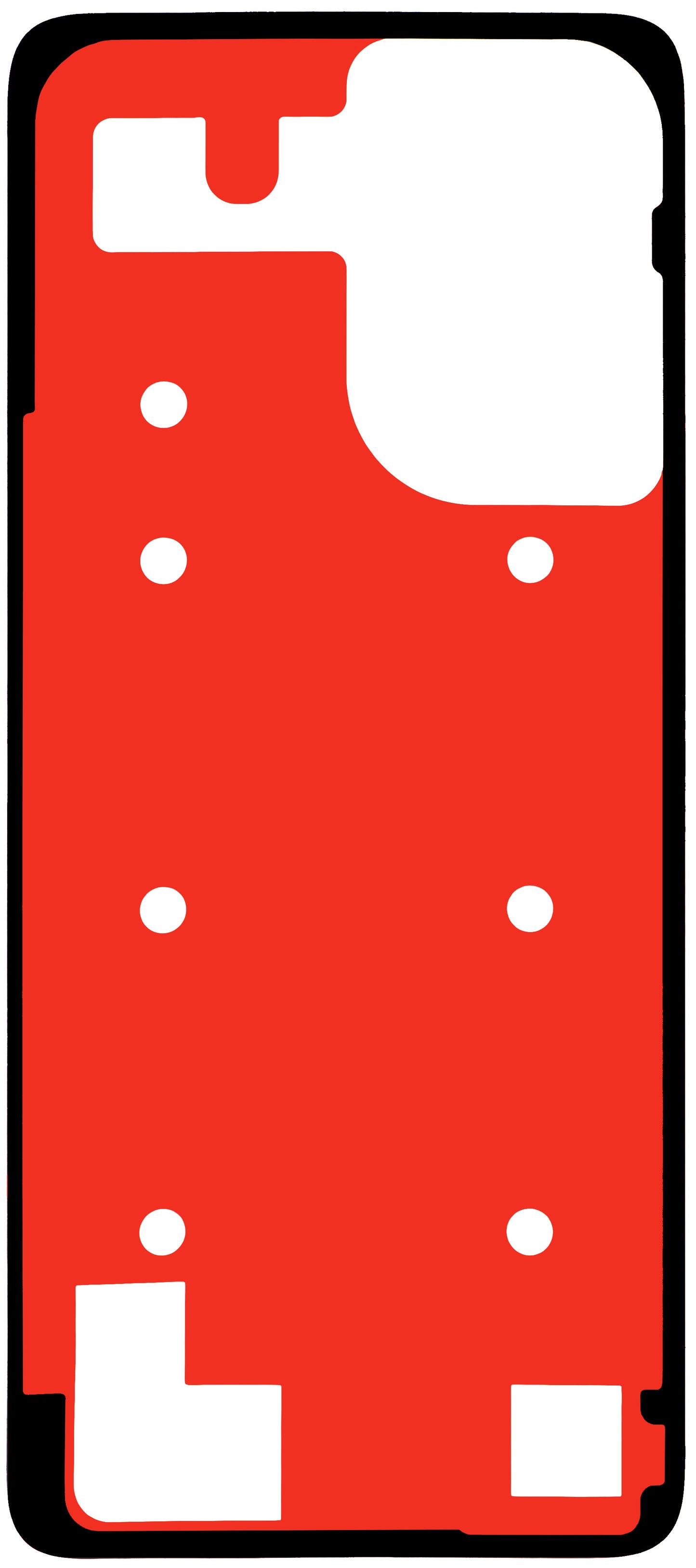 Klæbemiddel til batteridæksel Motorola Moto G06 Power / G06, Servicepakke 5948C31280