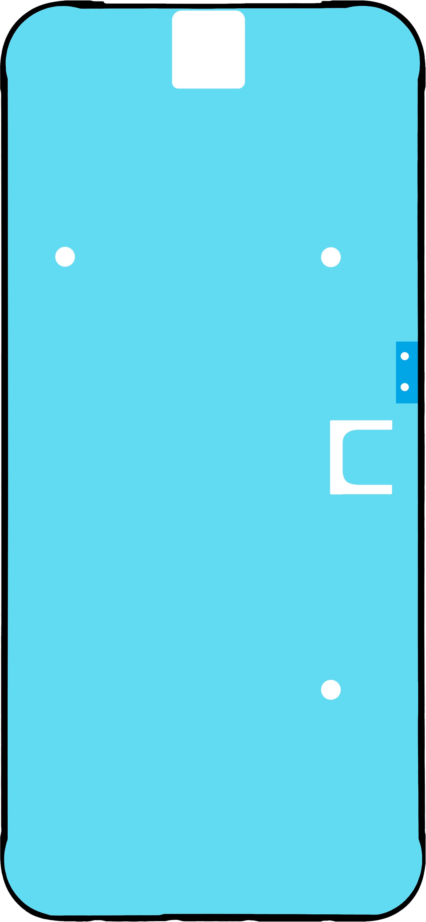 Klæbemiddel til Google Pixel 8a-skærm, Servicepakke G806-12606-01