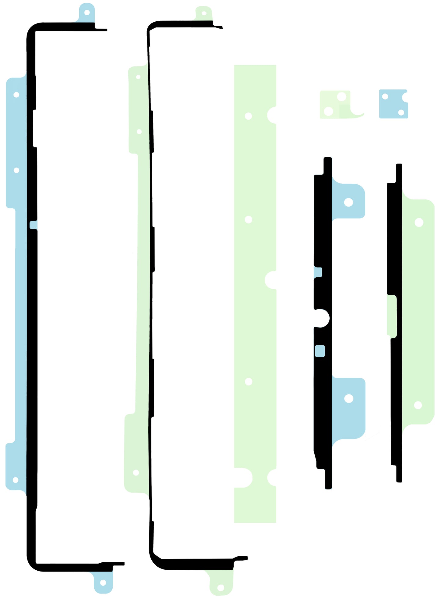 Klæbemiddel til Samsung Galaxy Tab S6-skærm, Servicepakke GH82-20768A