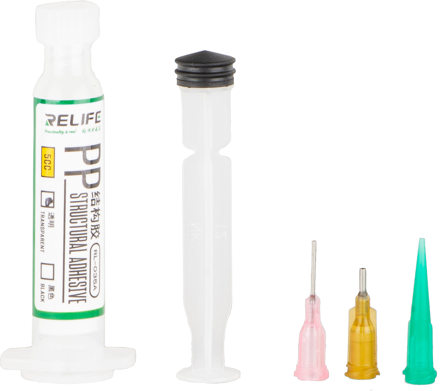 Relife RL-035A PP Flydende Lim, Sprøjte Type, 5ml, Transparent