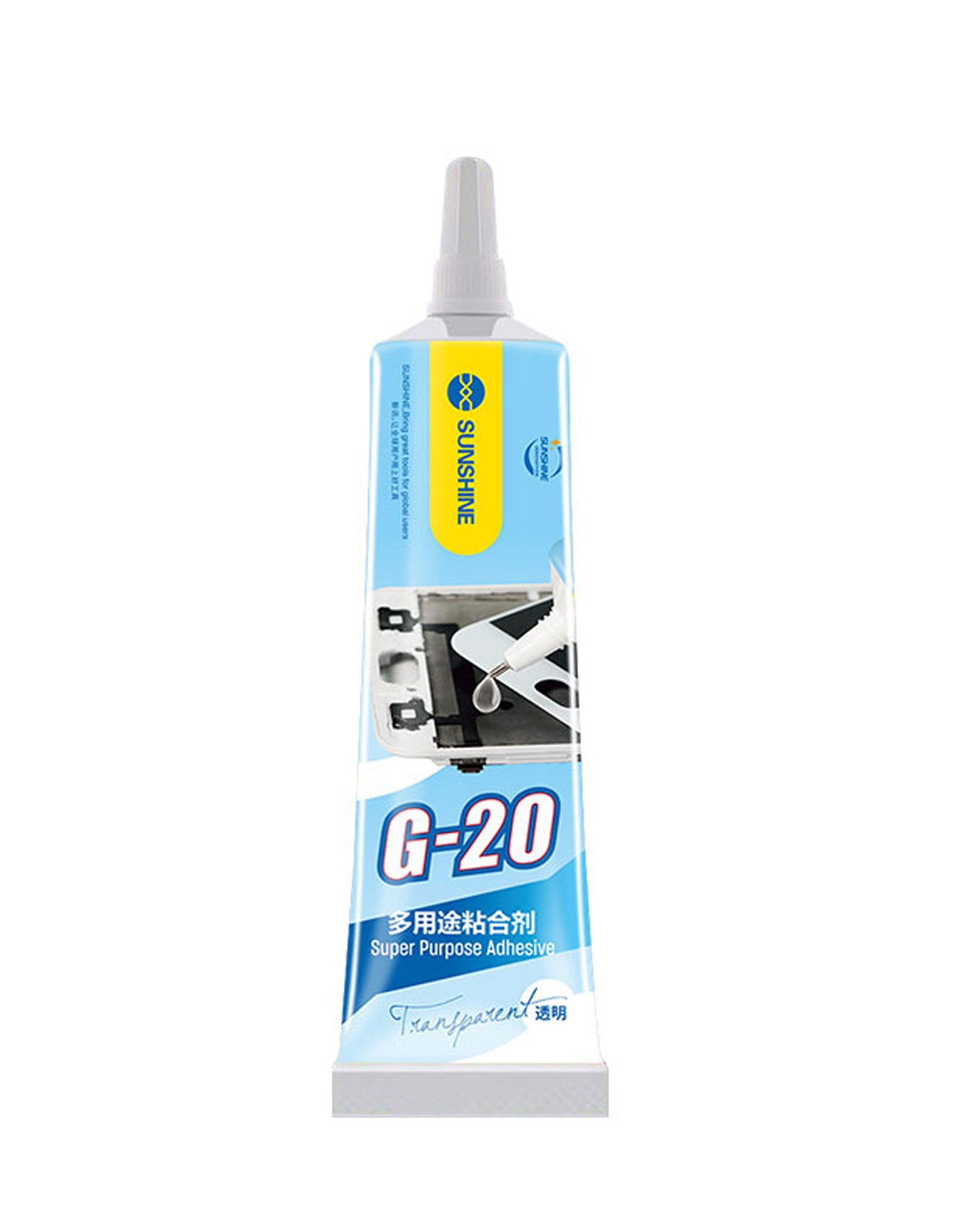 Sunshine G-20 Flydende Lim, 15ml, Transparent