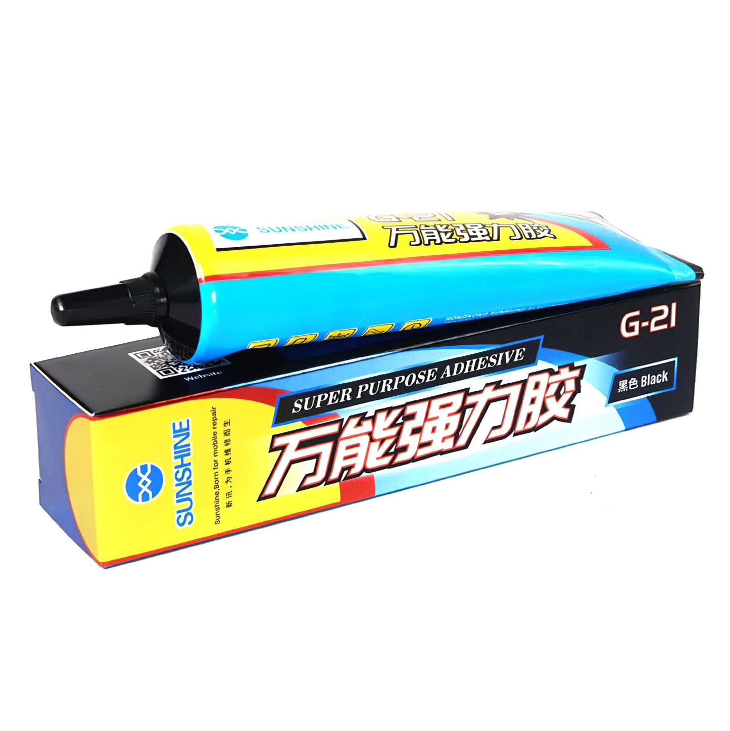 Flydende lim Sunshine G-21, 50ml, Sort