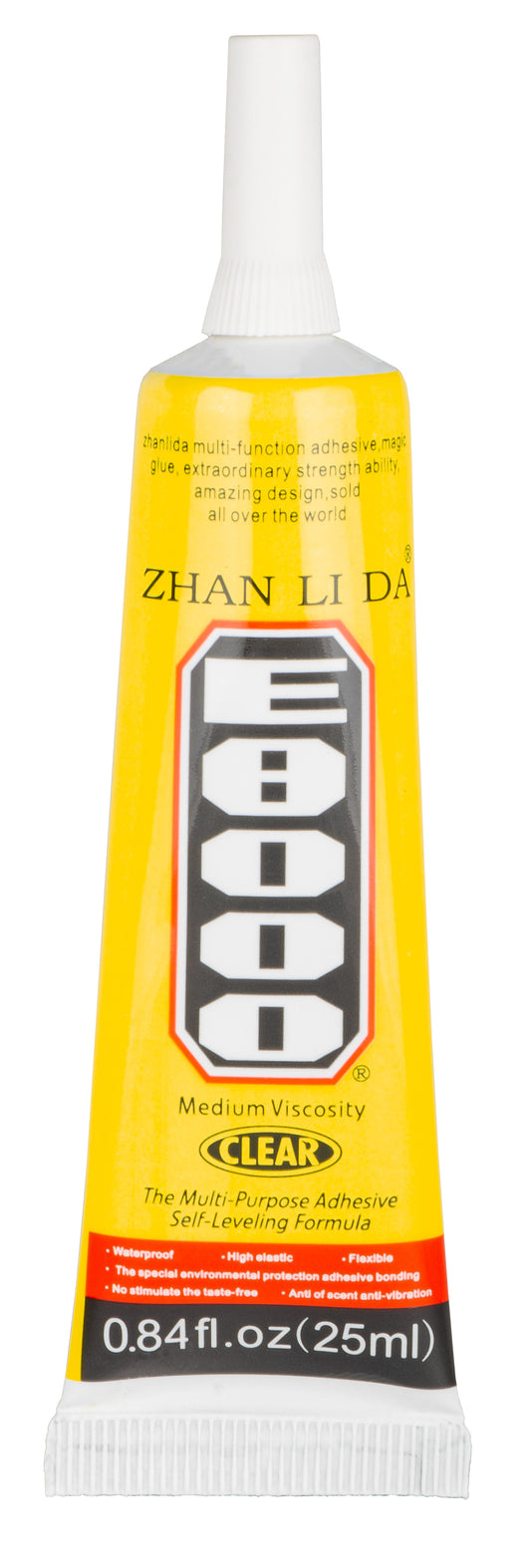 Flydende lim Zhanlida E-8000, 25ml, Transparent