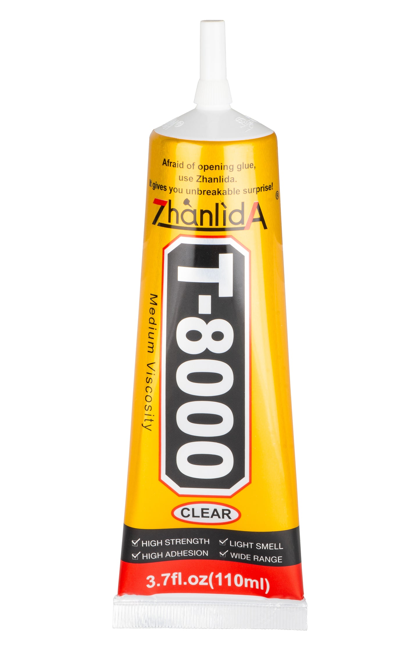 Zhanlida T-8000 Flydende Lim, 110ml, Transparent
