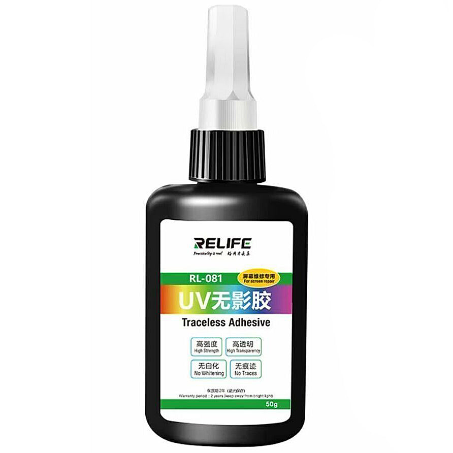 UV Flydende Lim Relife RL-081 til UV Glasbeskyttelsesfilm, 50ml