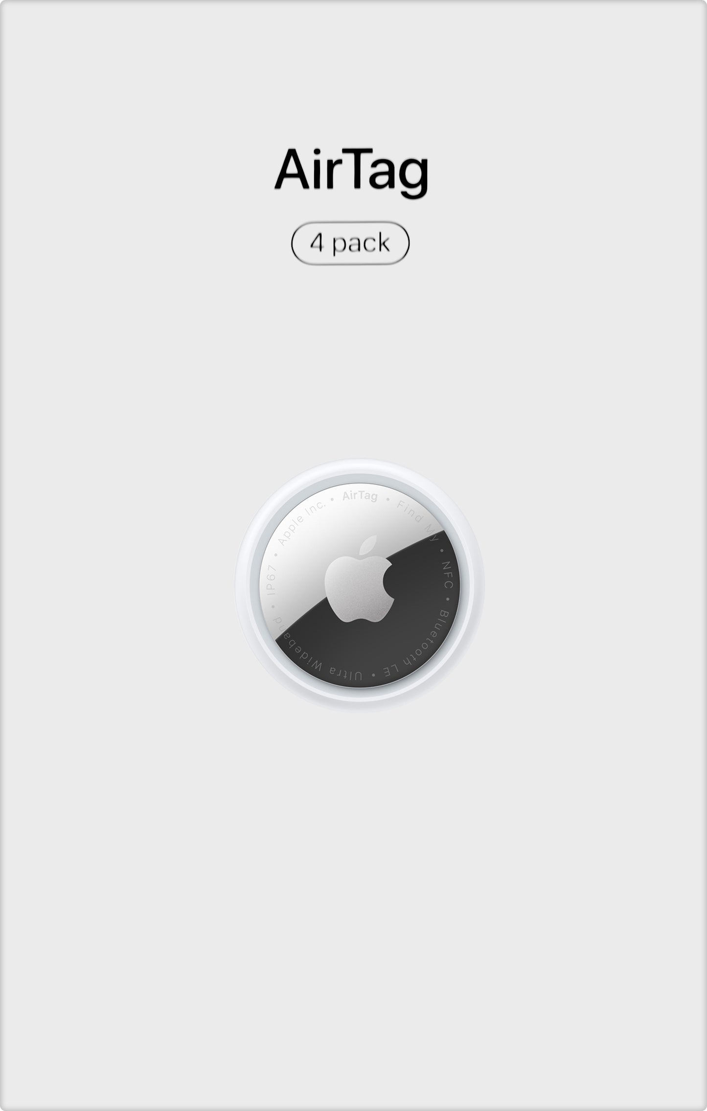 Apple AirTag, Sæt med 4 stykker, Hvid MX542AM/A