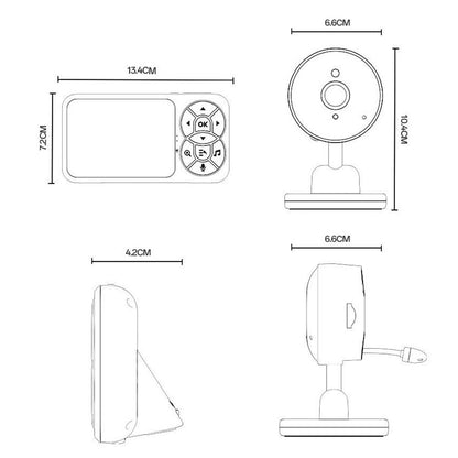 Baby Monitor Yesido KM26, Wi-Fi, White