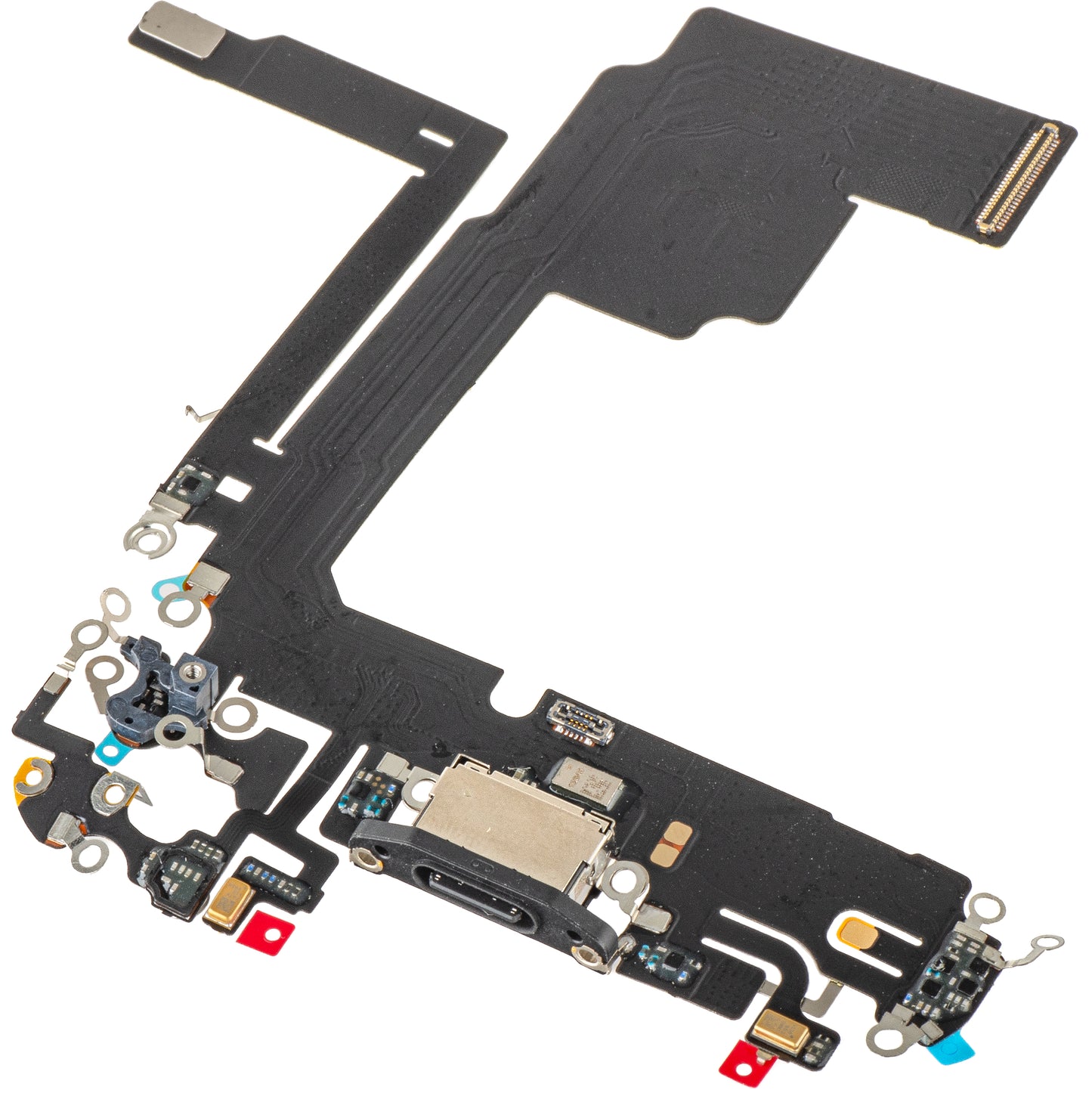 Bånd med opladerstik - Mikrofon Apple iPhone 15 Pro, Sort