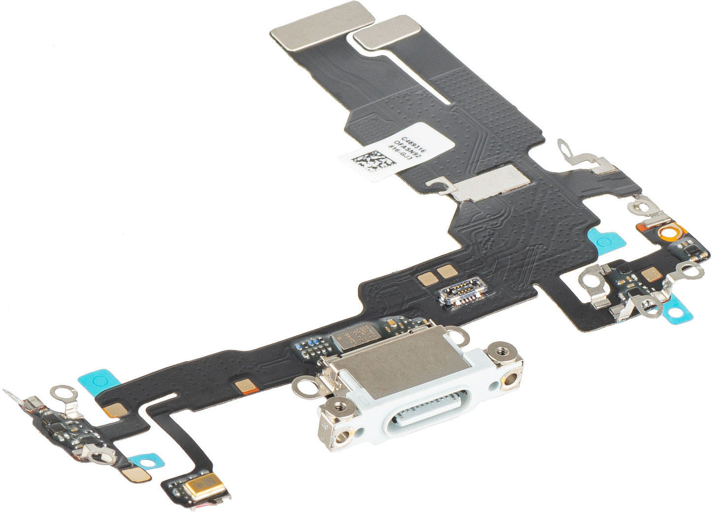 Opladningskabel med mikrofonstik til Apple iPhone 15, sølv