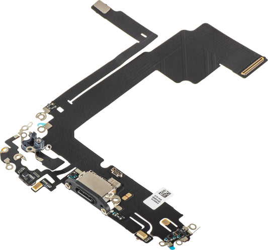 Opladningskabel med mikrofonstik til Apple iPhone 15 Pro Max, sort