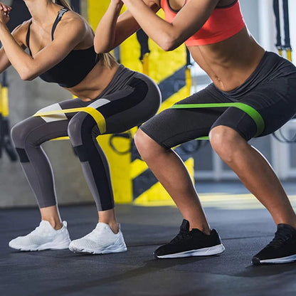 Fitness elastik Techsuit TS-01, sæt med 5 stk., multifarvet