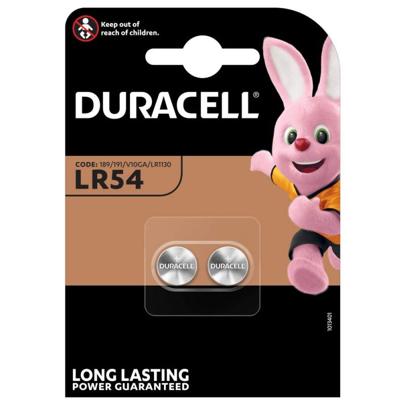 Duracell-batteri, LR54, Sæt med 2 stk