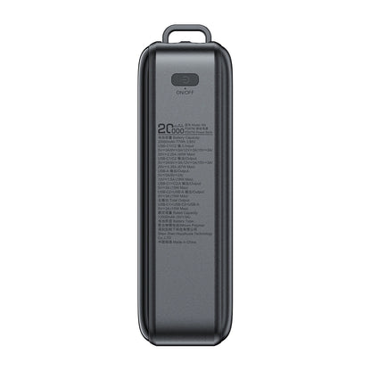 Ekstern batteri Acefast M4, 20000mAh, 67W, PD, 1 x USB-A - 2 x USB-C, Sort