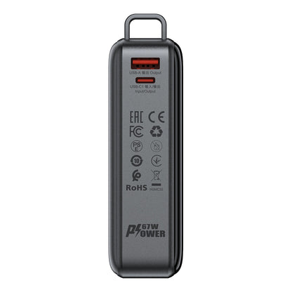 Ekstern batteri Acefast M4, 20000mAh, 67W, PD, 1 x USB-A - 2 x USB-C, Sort