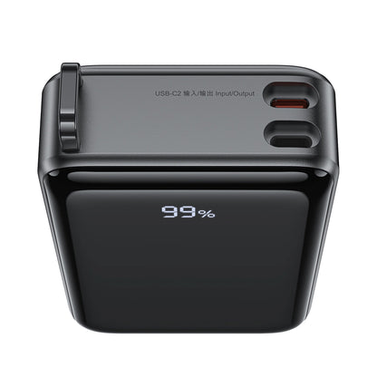Ekstern batteri Acefast M4, 20000mAh, 67W, PD, 1 x USB-A - 2 x USB-C, Sort