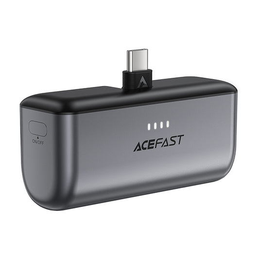 Ekstern Batteri Acefast M9, 5000mAh, 20W, PD, 2 x USB-C, Sort