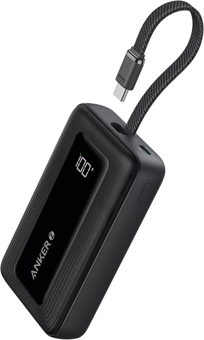 Ekstern batteri Anker Zolo, 20000mAh, 30W, QC + PD, 1 x USB-A - 2 x USB-C, Sort A1689H11