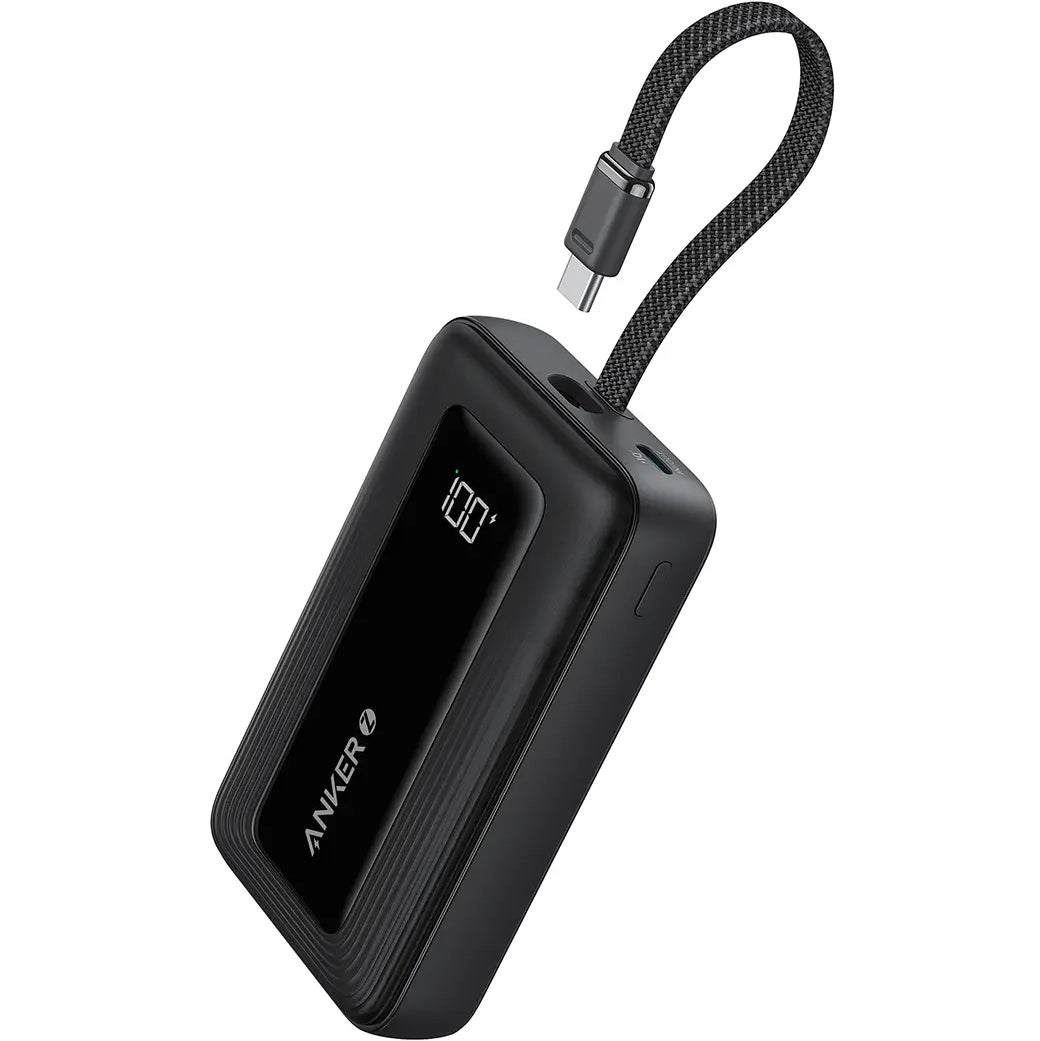 Ekstern Batteri Anker Zolo, 10000mAh, 30W, QC + PD, 1 x USB-A - 2 x USB-C, Sort A1688H11
