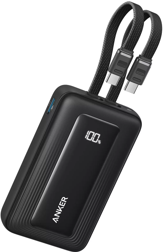 Ekstern batteri Anker Zolo, 20000mAh, 45W, QC + PD, 1 x USB-A - 3 x USB-C, Sort A1681H12
