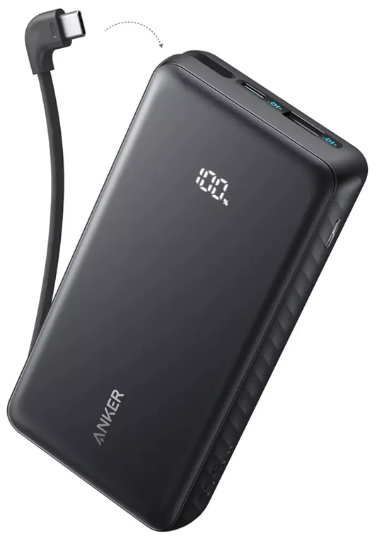Ekstern batteri Anker Zolo, 20000mAh, 22.5W, QC + PD, 1 x USB-A - 2 x USB-C, Sort A110EH11