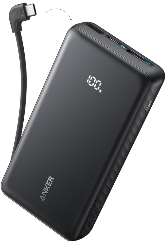 Ekstern Batteri Anker Zolo, 10000mAh, 22.5W, QC + PD, 1 x USB-A - 2 x USB-C, Sort A110DH11